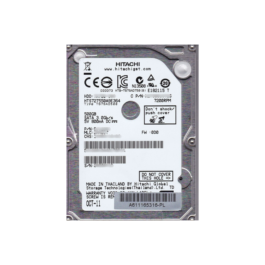 HTS727550A9E364 Hitachi 2.5 HTS727550A9E364 Hitachi 2.5